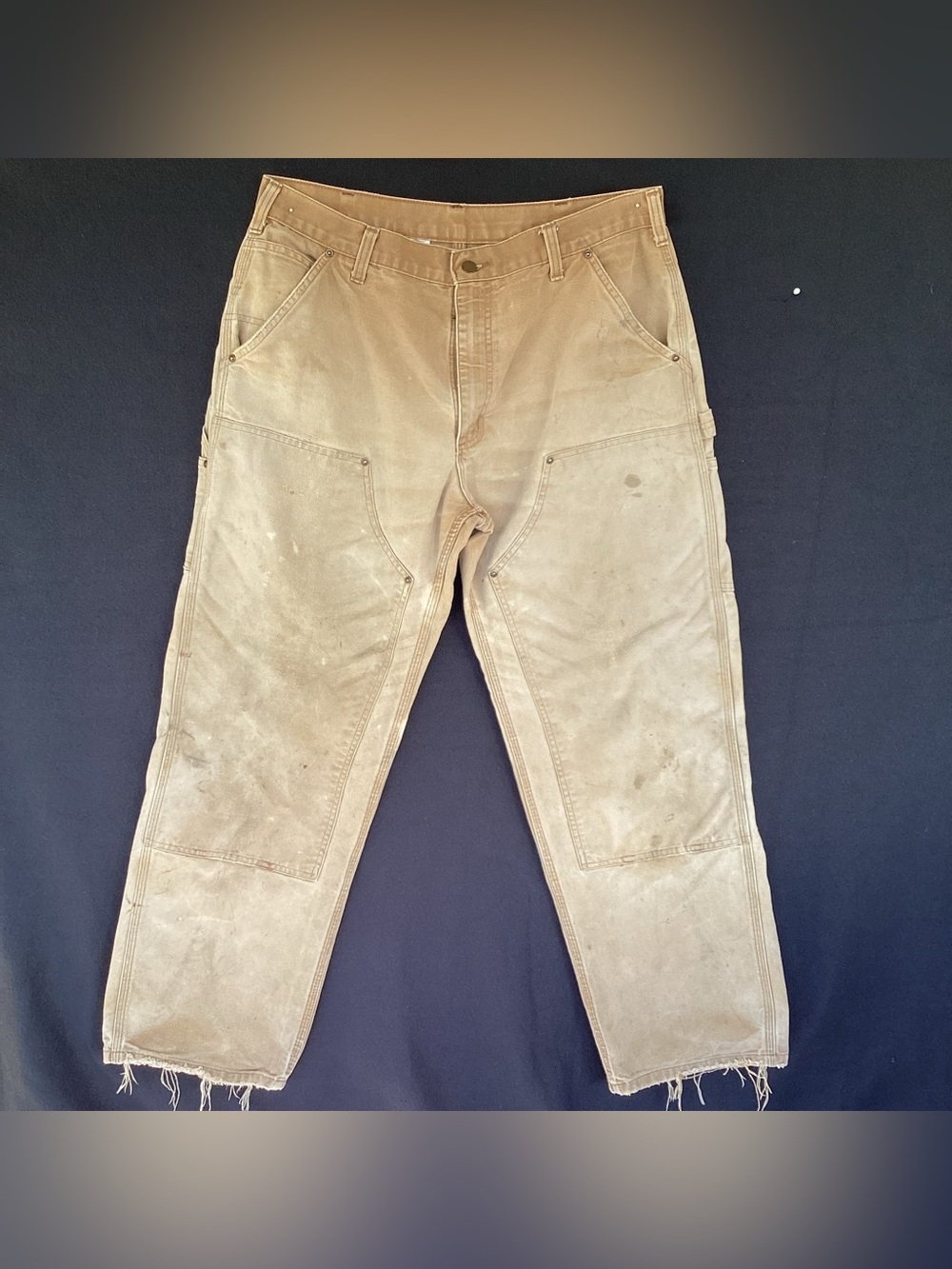 Carhartt Double knee pants B136 BRN dungaree fit 36 x 28